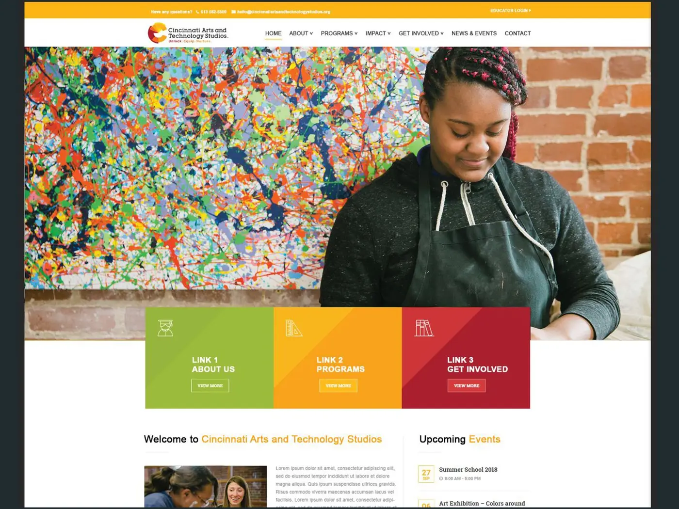 Cincinnati Arts and Technology Studios website