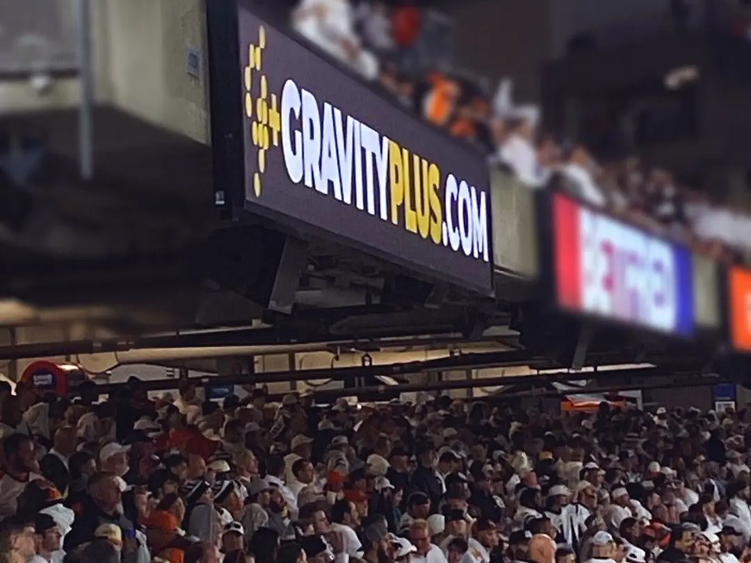 Gravity Plus brand debut on Paycor Stadium LED boards